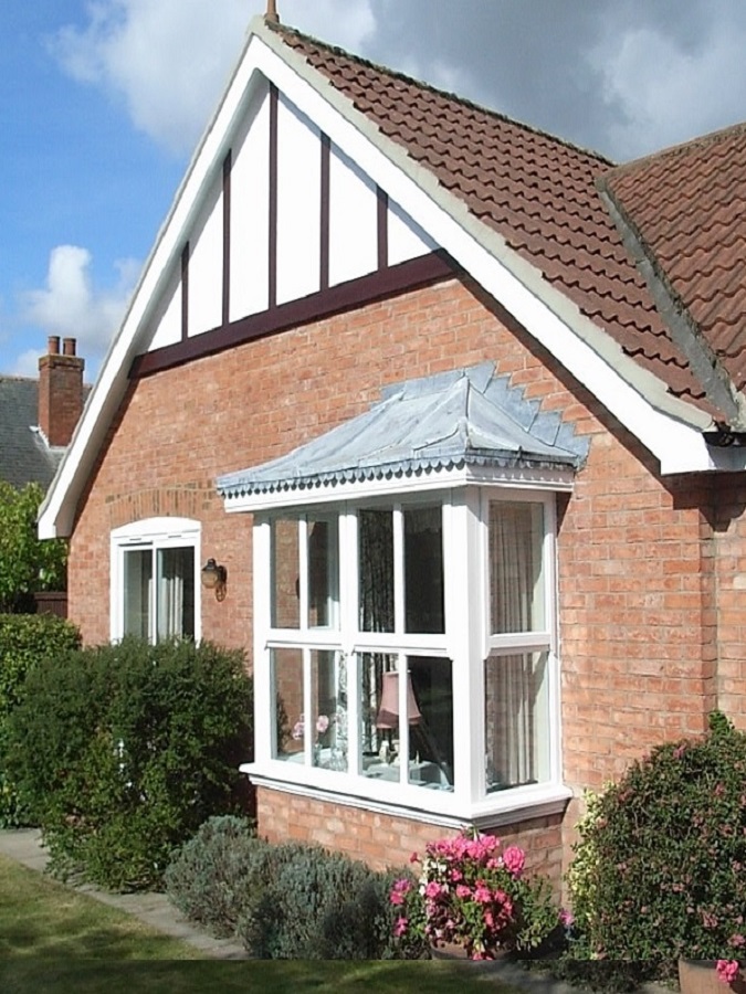 uPVC bay window- white