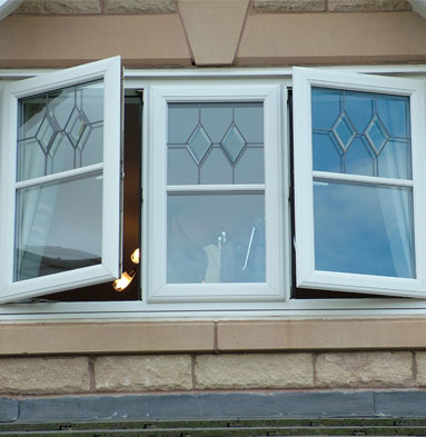 uPVC casement window - White