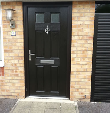 Black composite door