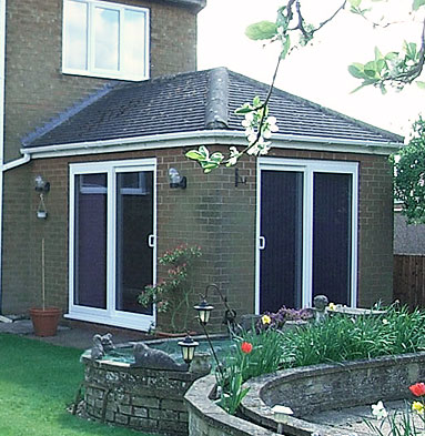 uPVC sliding patio doors - White