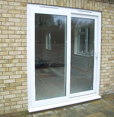 uPVC sliding patio door - White