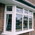 White uPVC bay window