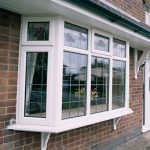 White bay uPVC window