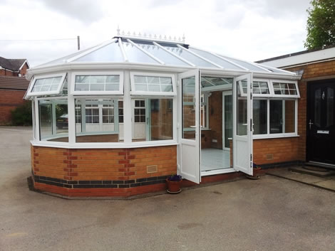 New finished uPVC conservatory 