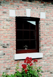 Woodgrain aluminium window