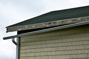 image of damaged guttering