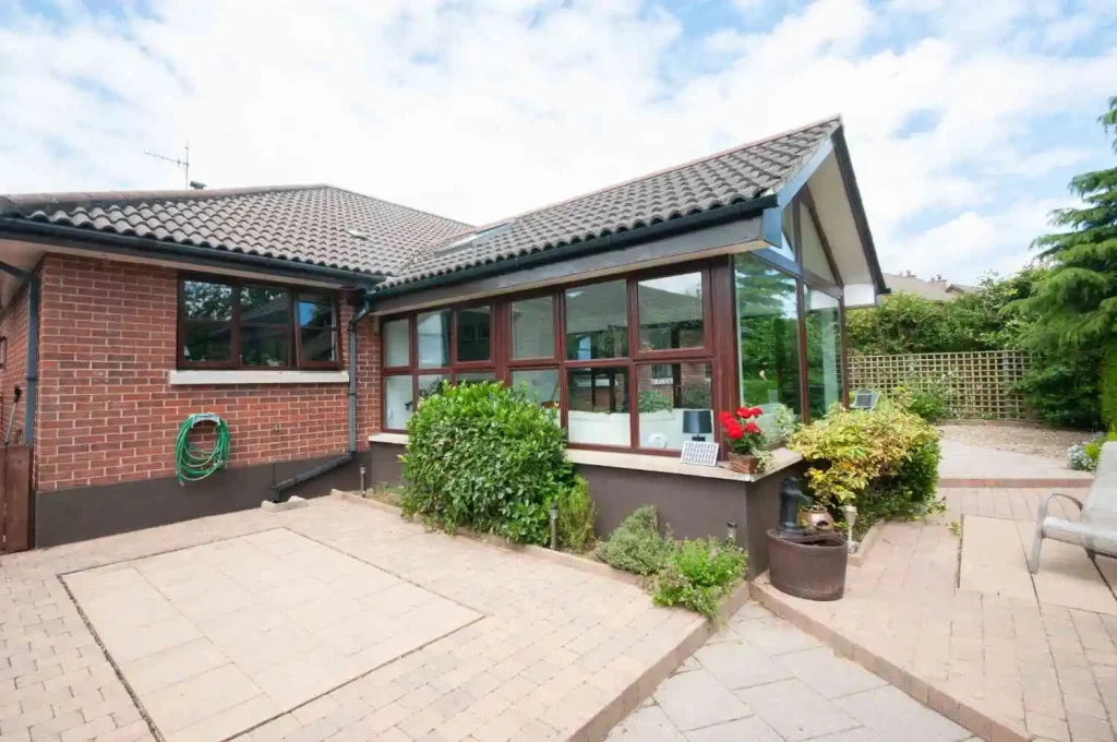 example of solid sty;e conservatory roof