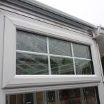 Top opening uPVC window with Georgian bars
