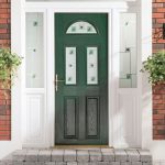 Dark green composite door
