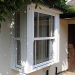 uPVC sash window - White
