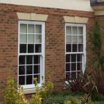 uPVC sash window - White